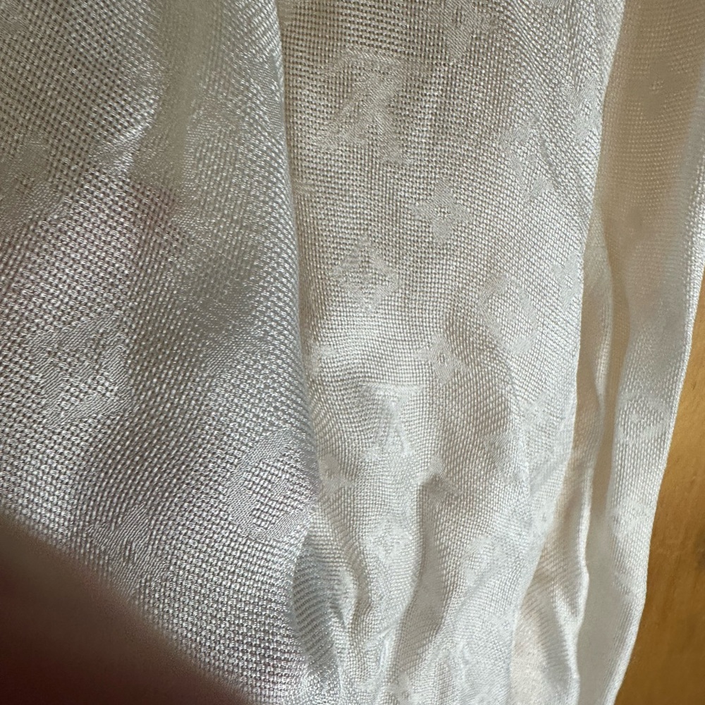 Louis Vuitton White Scarf - Picture 2 of 5